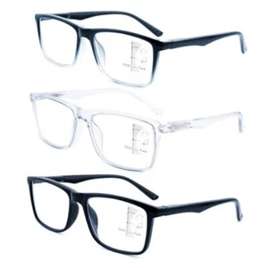 Reading Glasses,Oversized Large Square Men Progressive 3.0 x - Picture 1 of 8