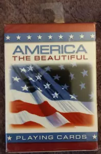 NUOVO SIGILLATO IN FABBRICA AMERICA LA BELLA mazzo patriottico di CARTE DA GIOCO - Foto 1 di 2