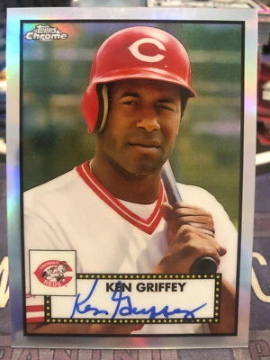 2021 Topps Chrome Platinum Ken Griffey Auto 1952 Refractor SP PA-KGS # 167/199 - Image 1 of 2