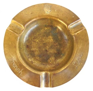 Vintage French Cruise, Shipping Line Brass Ashtray - Picture 1 of 5
