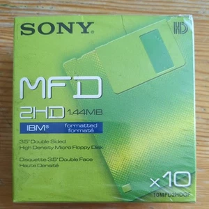 Sony MFD 2HD 3,5" Disketten – Neu & OVP – 1,44MB High Density - (10er Pack) - Afbeelding 1 van 4