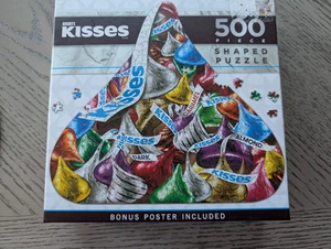 Rompecabezas completo MasterPieces Hershey's Kisses 500 piezas en forma - Imagen 1 de 6