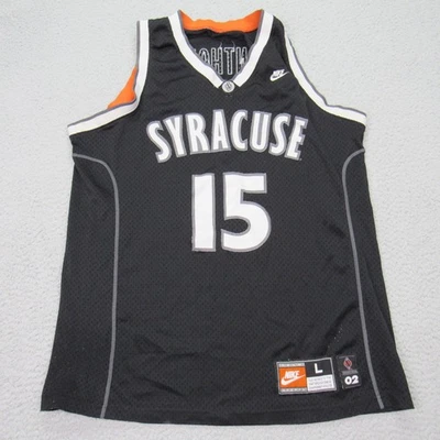 Camiseta deportiva de baloncesto Carmelo Anthony #15 Syracuse talla L negra Nike Melo Orangemen Foto 1 de 4