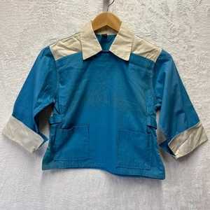 Vintage Child Shirt 10 Blue White Buckle Sailor Uniform Schoolhouse Theatre - Picture 1 of 13