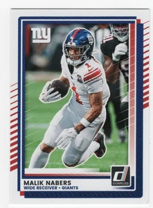 Malik Nabers 2025 Donruss "Aqueous Test" New York Giants - Foto 1 di 2