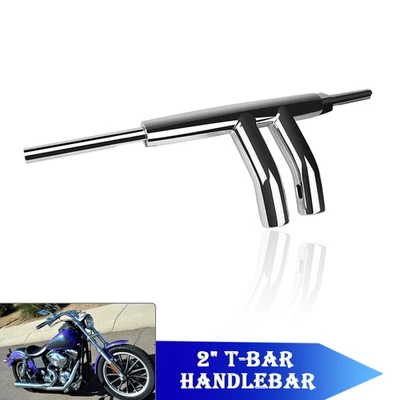 6'' Rise 2" T-Bar Handlebar Drag Bar Fit For Fat Boy EFI FLSTFI 1990 - 2001 - Изображение 1 из 4