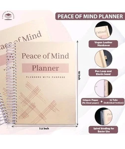 Planners with Purpose: Peace of Mind Planner Organizer Notebook- NEW - Picture 1 of 11