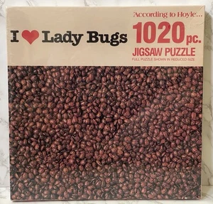 VTG Hoyle Products I Love Lady Bugs 1020 Piece Jigsaw Puzzle New Sealed 1000 - Picture 1 of 11