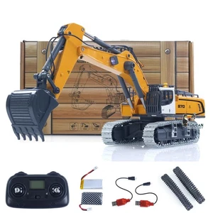 1/50 RC Excavadora K970 Elevación Eléctrica RTR Excavadora Metal Cubo Luz Batería - Imagen 1 de 21