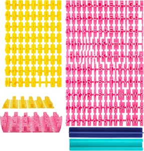 225 Teile Plätzchen Buchstaben Stempel Set Fondant Ton Deko Alphabet Zahlen - Bild 1 von 7