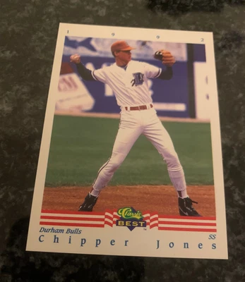 1992 Classic Best #93 CHIPPER JONES ROOKIE......MINT - Image 1 of 2