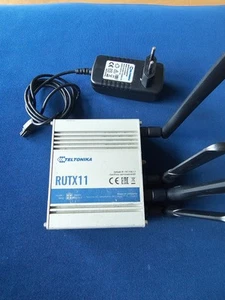 Teltonika RUTX11 Dual-SIM, VPN, 4 x Gig.Eth, WLAN, BT LE, Industrial CAT6 Router - Bild 1 von 6