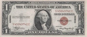 USA / Hawaii $1 Series of 1935 A Block S - C Circulated Banknote CGTx1 - Picture 1 of 2