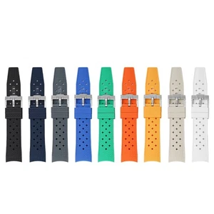 Correa de reloj de silicona líquida de 22 mm para Blancpain y Swatch Fifty Fathoms con herramientas - Imagen 1 de 24