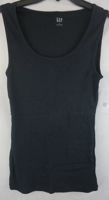 Gap Women's Size Small Ribbed Tank Top Black  NWTags Free Shipping - Image 1 of 4