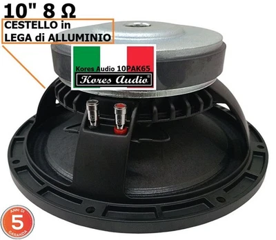 Kores Audio 10PAK65 Woofer SubWoofer (USA) PA 10" Pollici 25/26 Cm 8 Ohm 600W - Immagine 1 di 4