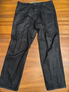Vintage Marithe Francois Girbaud 40M x 33 Black Jeans Baggy Wide Leg Skater Punk - Picture 1 of 18