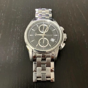 Hamilton Jazzmaster Chronograph H32616133 Automatic Black Dial Stainless Steel - Picture 1 of 10