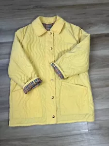 BURBERRYS LONDON Vintage Nova Check Quilted Jacket with Snaps, Size XL - Picture 1 of 19
