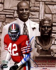 RONNIE LOTT signed/autographed SAN FRANCISCO 49ers HOF 8x10 color photo--BECKETT