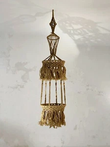1970 SUSPENSION PORTE-PLANTE BRUTALIST HIPPIE AUDOUX-MINNET SHABBY-CHIC - Imagen 1 de 12