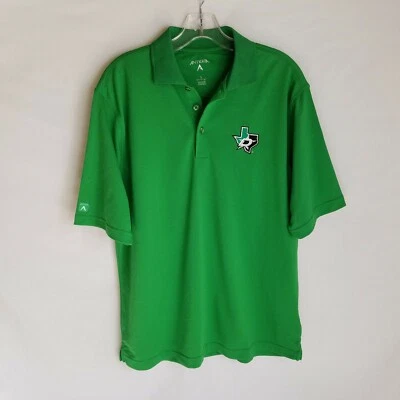 Camisa Polo Antigua Para Hombres Verde Dallas Stars NHL Hockey S/S Talla Pequeña TP327 Foto 1 de 4