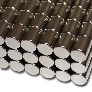 10 NEODYM POWER MAGNETE D8x10 mm NdFeB N35 SCHEIBEN STAB PINNWAND HAFTKRAFT 3 KG - Bild 1 von 2