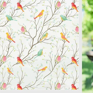 Privacy Window Film Stained Glas, Decor Film Frosted UV Blocking 17.5 X 78.7″ - Picture 1 of 12