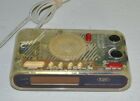 TOZAI Electronic Clock Radio Clear Plastic Tested