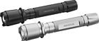 NEW Insignia Portable Handheld Tactical Black & Silver LED Flashlights 2-Pack