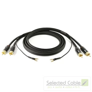 Selected Cable 2m NF- Phonokabel 0,35mm² mit GND Erdungskabel SC81-K3-BLK-0200 - Bild 1 von 5