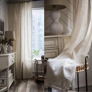 Vintage Treatment Curtain Living Room Lace Window Curtain Drape Home Decor - Picture 1 of 21