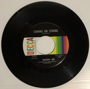 Brenda Lee - Coming On Strong 1966-7’ Single 45rpm Record - Picture 1 of 4