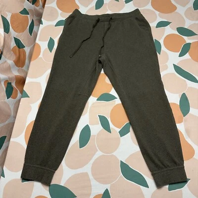 7 Diamonds Restoration Knit Jogger Pants Men's XL Extra Large Olive Green Foto 1 de 4