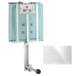 CASSETTA WC SCARICO PUCCI SARA INCASSO CON PLACCA BIANCA 80130660 - Foto 1 di 3