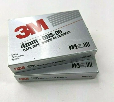 2 Imation 3M 4mm DDS-90 Data Tape Factory Sealed NEW - Image 1 of 2