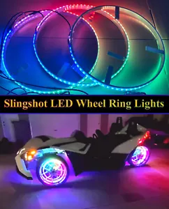 Kits de luces LED de anillo de rueda Polaris con honda aplicación de teléfono de persecución de millones de colores Ctrl - Imagen 1 de 12