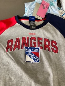 Girls NY Rangers long sleeve knit shirt med - Picture 1 of 5