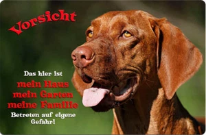 MAGYAR VIZSLA - A4 Metall Warnschild Hundeschild SCHILD Türschild - MAG 03 T1 - Bild 1 von 2