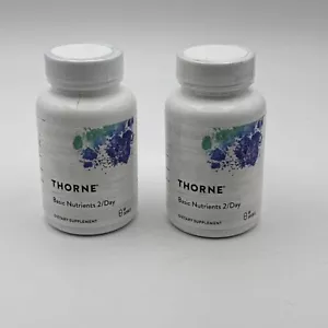 2 Thorne Basic Nutrients 2/Day Dietary Supplement 60 Capsules Exp: 05/2025 - Picture 1 of 4