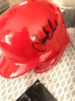 Hermoso Mini Casco Riddell Firmado por Jack Clark Cardenales de San Luis Foto 1 de 4