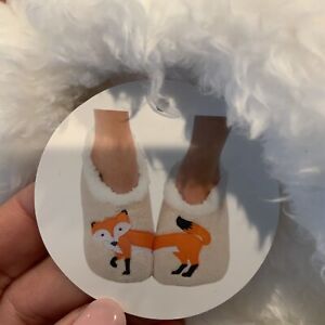 Snoozies Slippers “Feeling Foxy” Women’s Medium 7/8 Orange Fox New With Tags