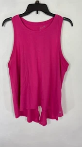 Gap Fit Womens Tank Top Sleeveless Split Black Pink Size Large. - Picture 1 of 12
