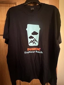 Dunkin’ Donuts Unisex Explorer Adventure In Every Sip T-shirt Gildan Size L - Picture 1 of 2