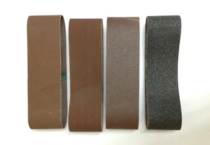 Menge 12 gemischt 3" x 24" Aluminiumoxid Schleifband 36, 80, 120, 240 Körnung - Bild 1 von 2