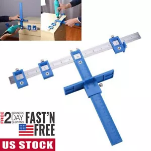 Trapano guida localizzatore foro per lavorazione del legno hardware maschera cassetto strumento di trazione - Foto 1 di 10