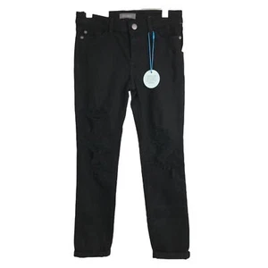 DL1961 Harper Boyfriend Jeans Kinder 12 schwarz distressed ultra-weich - neu mit Etikett $ 69,00 - Bild 1 von 11