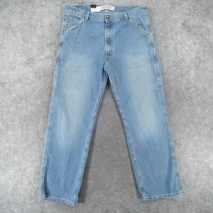 Pantalones de mezclilla Levi's Carpenter para hombre 38x32 sueltos rectos lavado claro pierna ancha patinador Y2K - Imagen 1 de 17