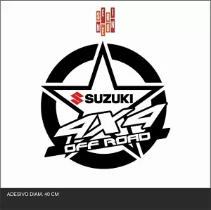 Kit adesivo stickers SUZUKI 4X4 OFF ROAD DIAM. CM 40 - Imagen 1 de 1