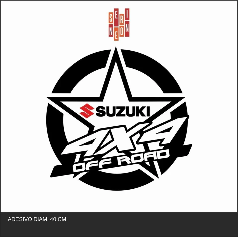 Kit adesivo stickers SUZUKI 4X4 OFF ROAD DIAM. CM 40 - Imagen 1 de 1